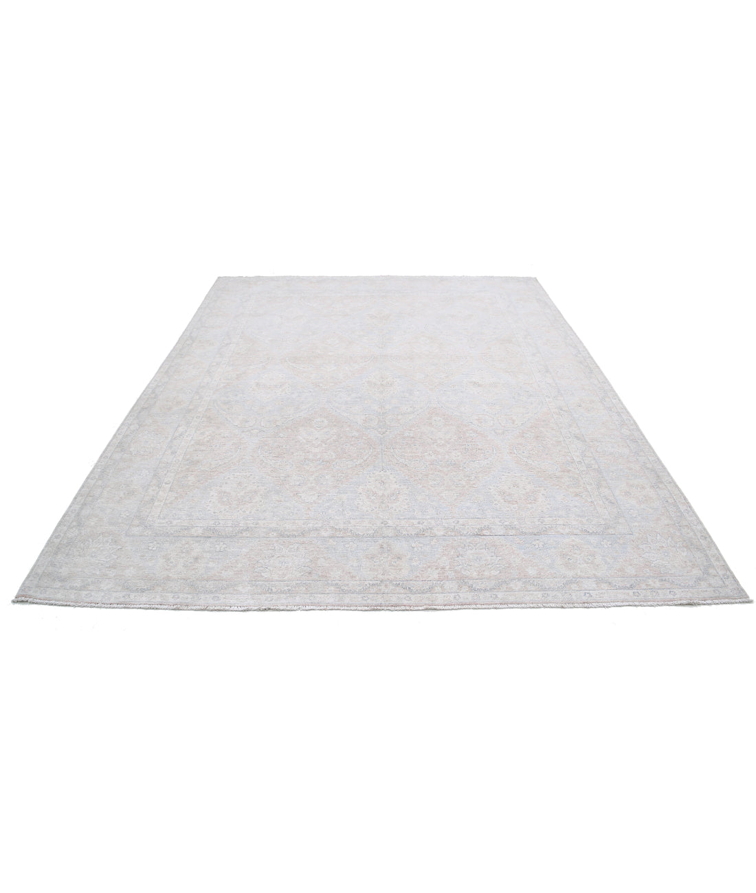 Serenity 7'10'' X 9'8'' Hand-Knotted Wool Rug 7'10'' x 9'8'' (235 X 290) / Brown / Ivory