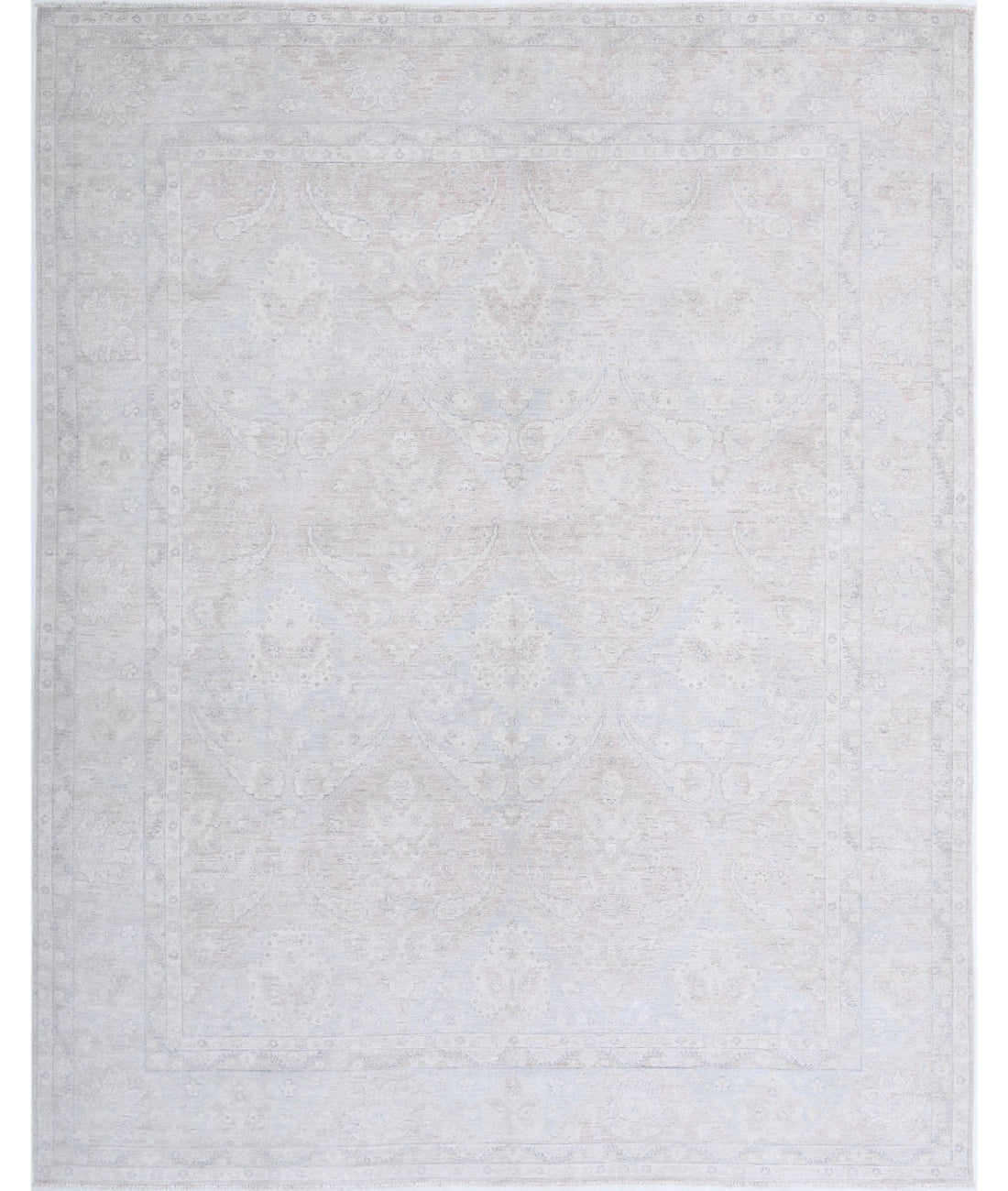 Serenity 7'10'' X 9'8'' Hand-Knotted Wool Rug 7'10'' x 9'8'' (235 X 290) / Brown / Ivory