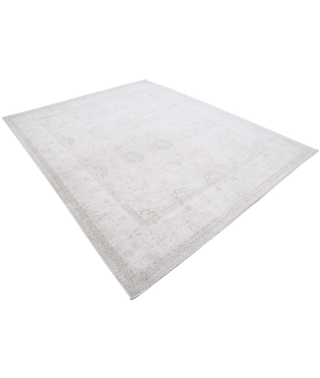 Serenity 7'11'' X 9'9'' Hand-Knotted Wool Rug 7'11'' x 9'9'' (238 X 293) / Brown / Ivory