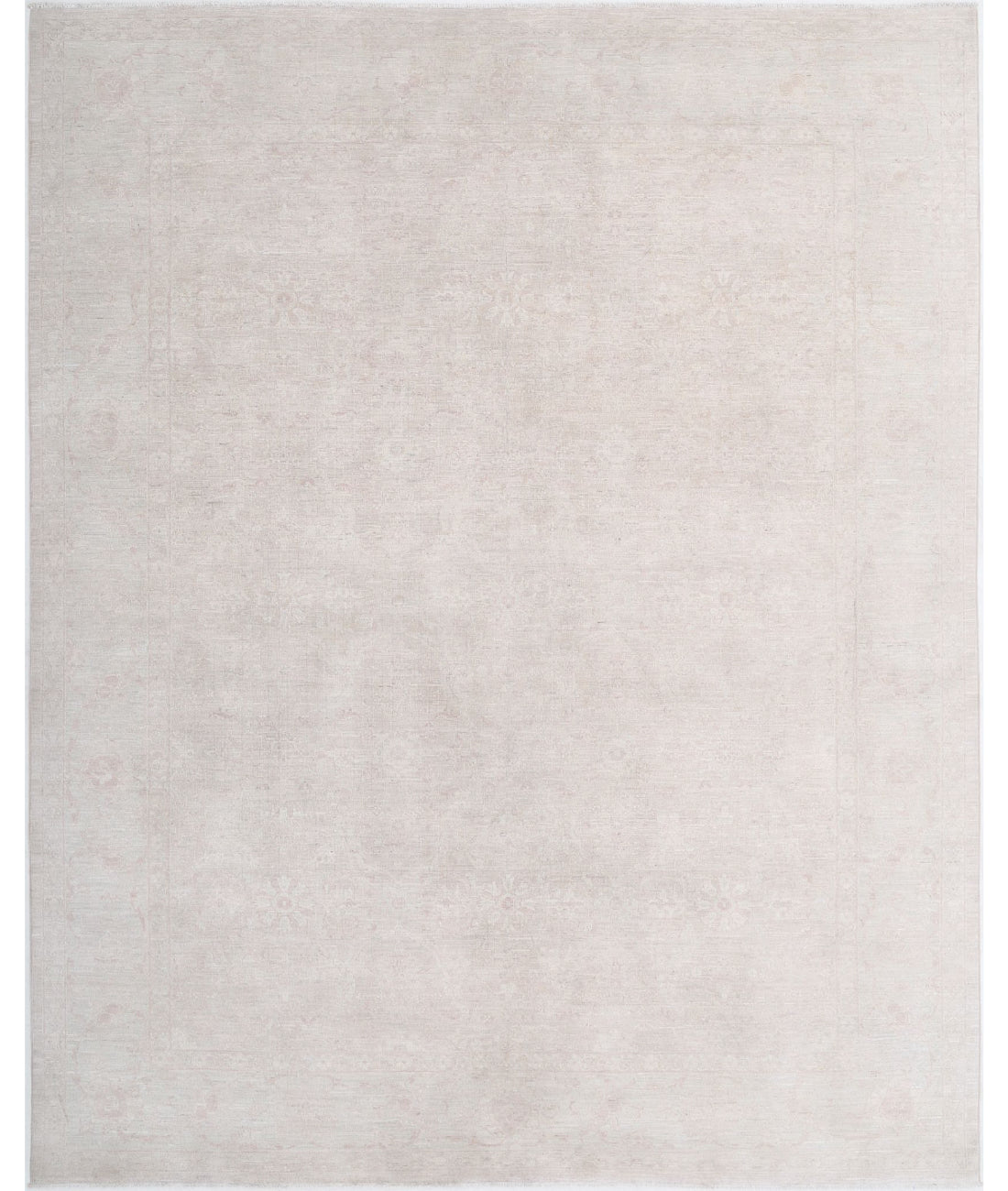 Serenity 8'2'' X 10'1'' Hand-Knotted Wool Rug 8'2'' x 10'1'' (245 X 303) / Ivory / Ivory