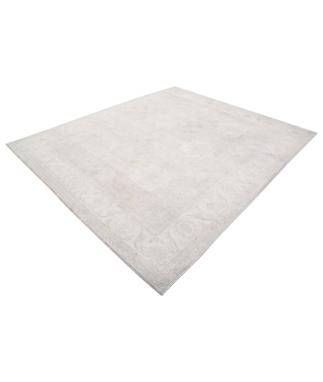 Serenity 8'1'' X 9'4'' Hand-Knotted Wool Rug 8'1'' x 9'4'' (243 X 280) / Grey / Ivory