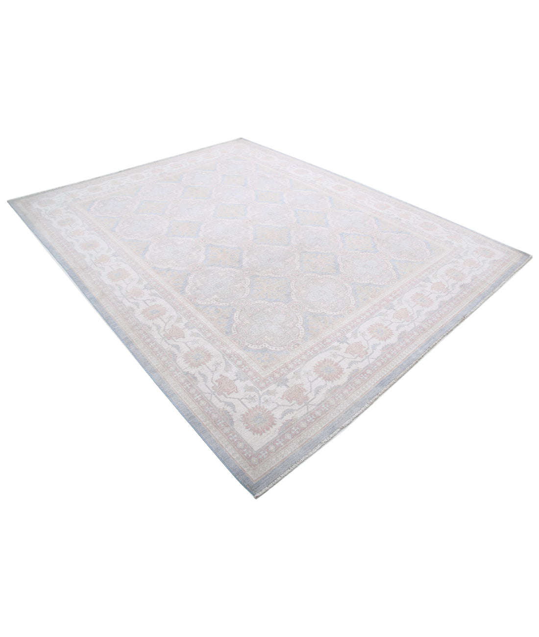 Serenity 7'11'' X 9'10'' Hand-Knotted Wool Rug 7'11'' x 9'10'' (238 X 295) / Blue / Ivory