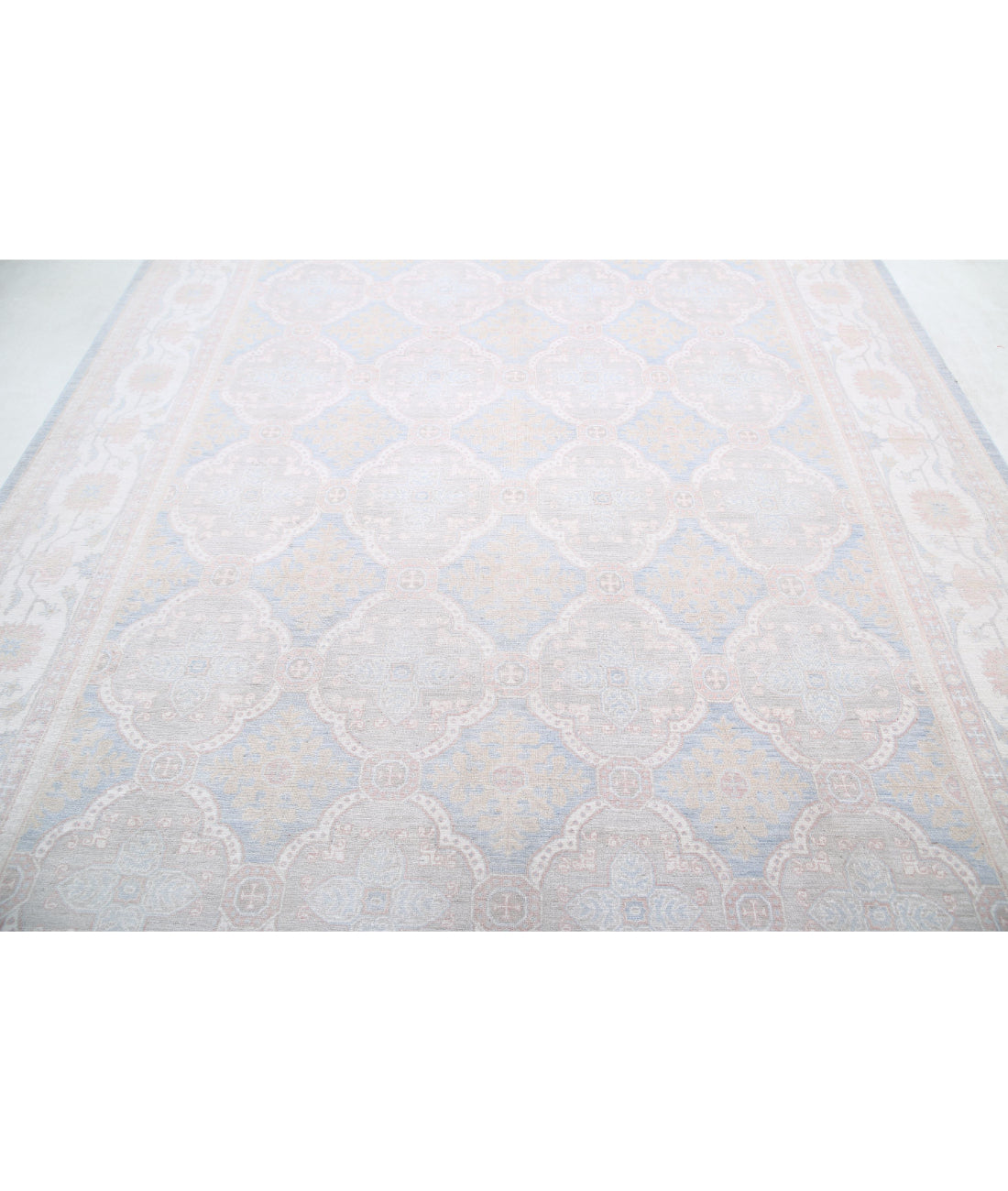 Serenity 7'11'' X 9'10'' Hand-Knotted Wool Rug 7'11'' x 9'10'' (238 X 295) / Blue / Ivory