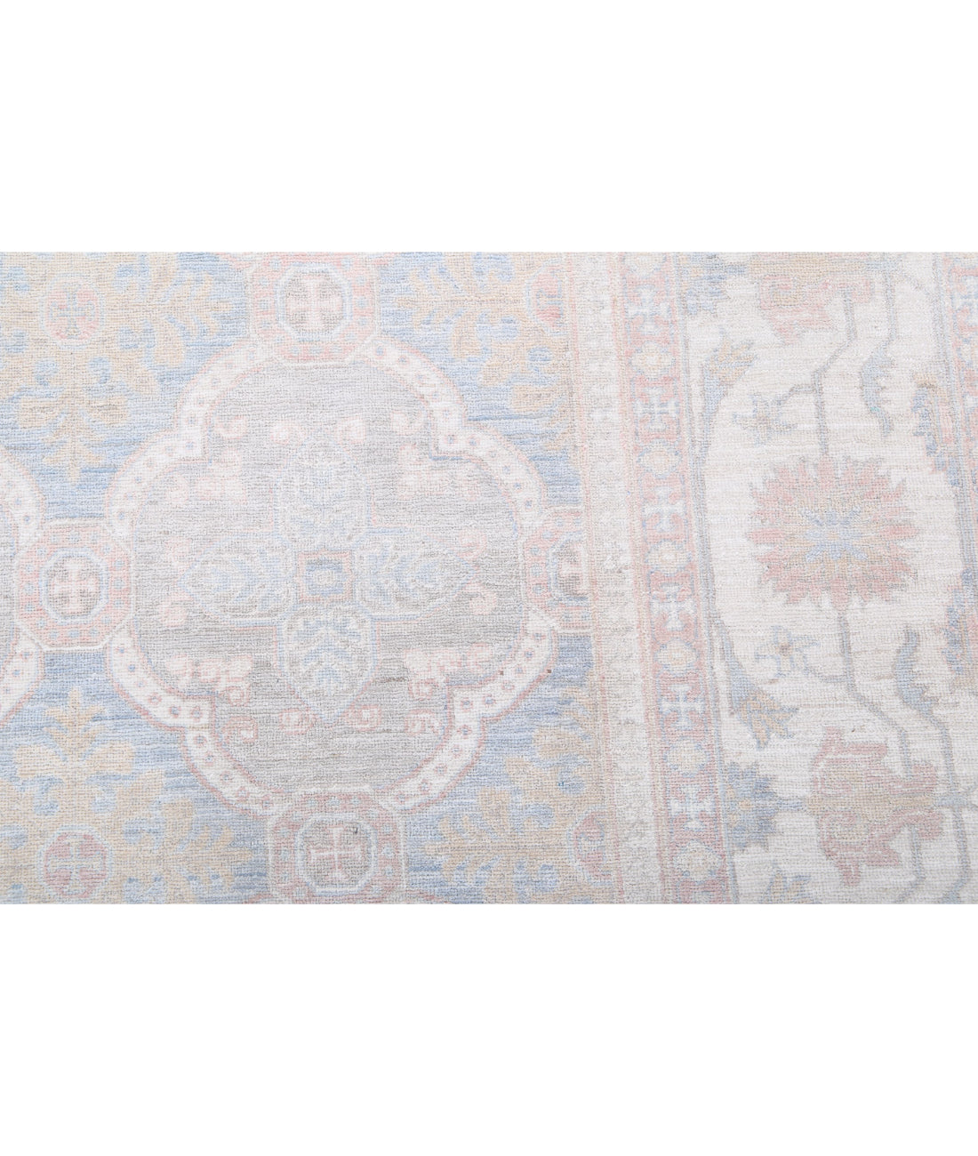 Serenity 7'11'' X 9'10'' Hand-Knotted Wool Rug 7'11'' x 9'10'' (238 X 295) / Blue / Ivory