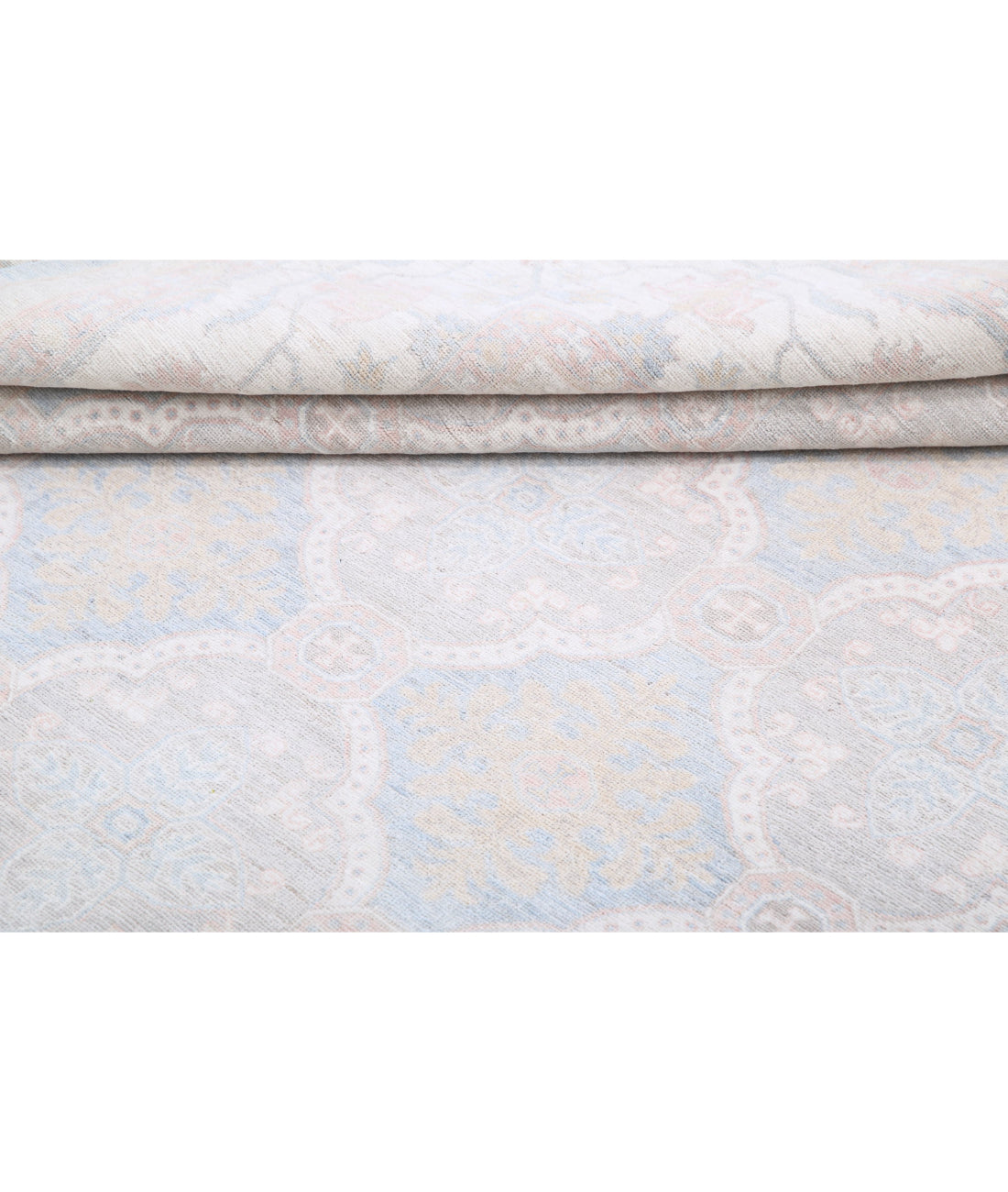 Serenity 7'11'' X 9'10'' Hand-Knotted Wool Rug 7'11'' x 9'10'' (238 X 295) / Blue / Ivory