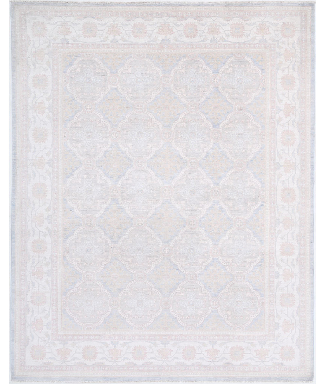 Serenity 7'11'' X 9'10'' Hand-Knotted Wool Rug 7'11'' x 9'10'' (238 X 295) / Blue / Ivory