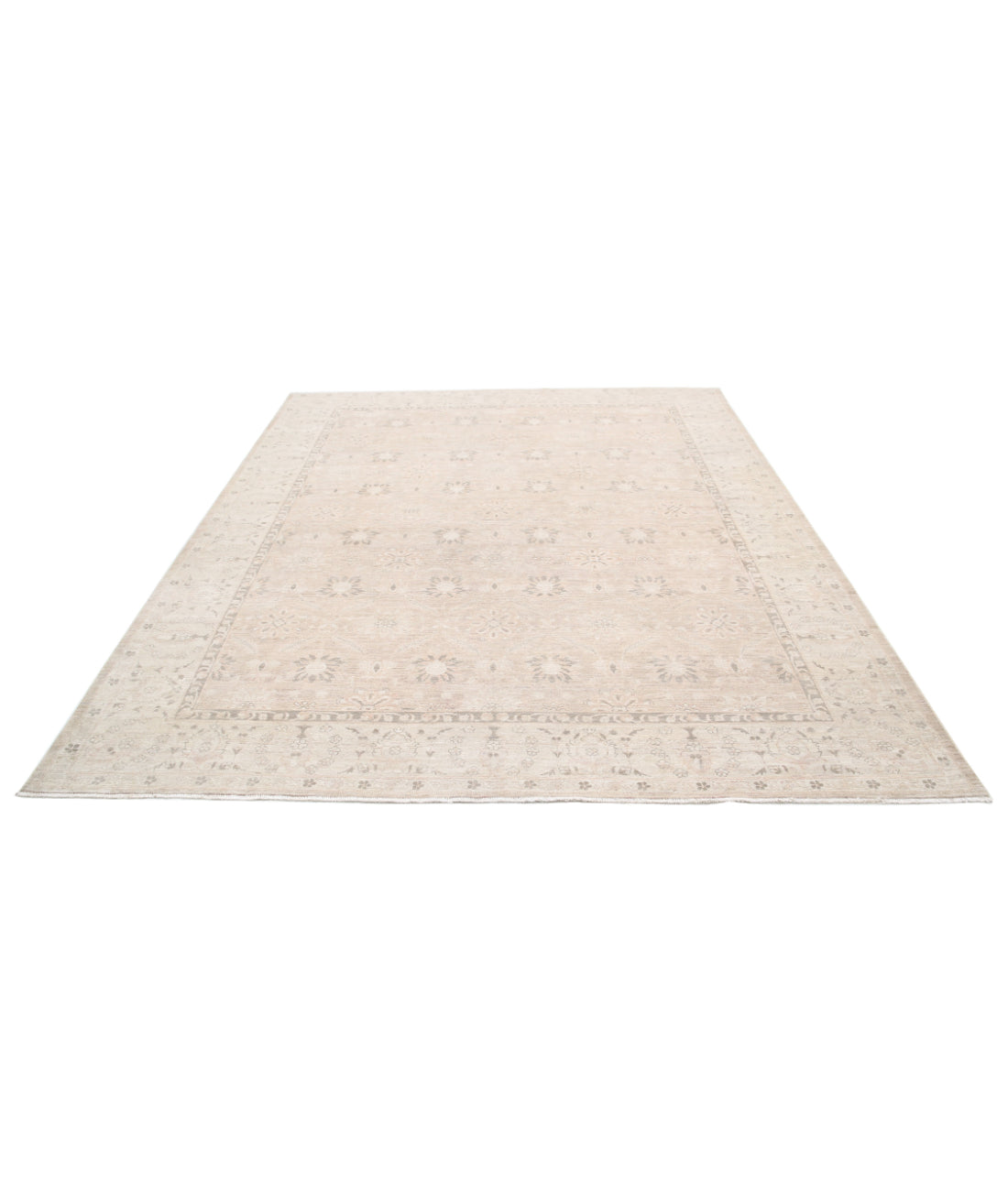 Serenity 8'0'' X 9'8'' Hand-Knotted Wool Rug 8'0'' x 9'8'' (240 X 290) / Ivory / Taupe