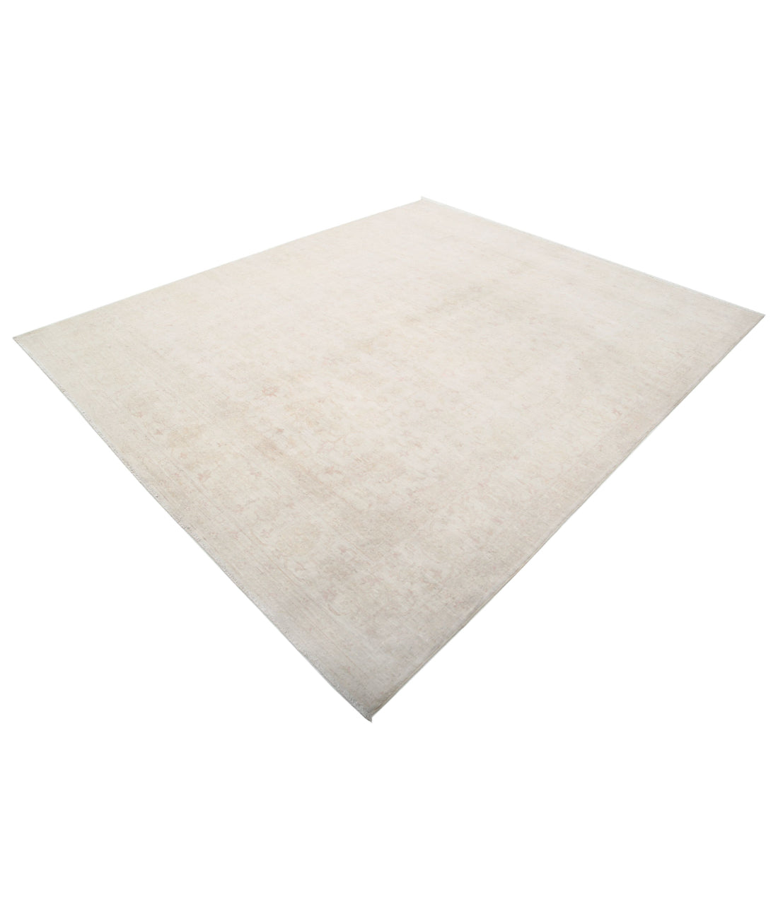 Serenity 8'0'' X 9'6'' Hand-Knotted Wool Rug 8'0'' x 9'6'' (240 X 285) / Ivory / Taupe