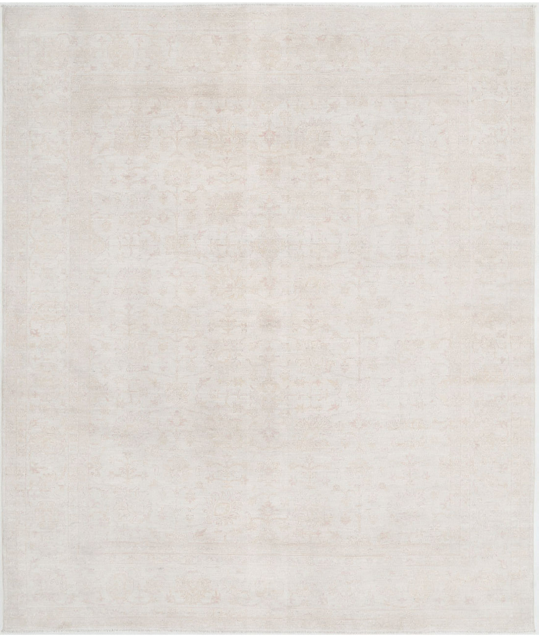 Serenity 8'0'' X 9'6'' Hand-Knotted Wool Rug 8'0'' x 9'6'' (240 X 285) / Ivory / Taupe