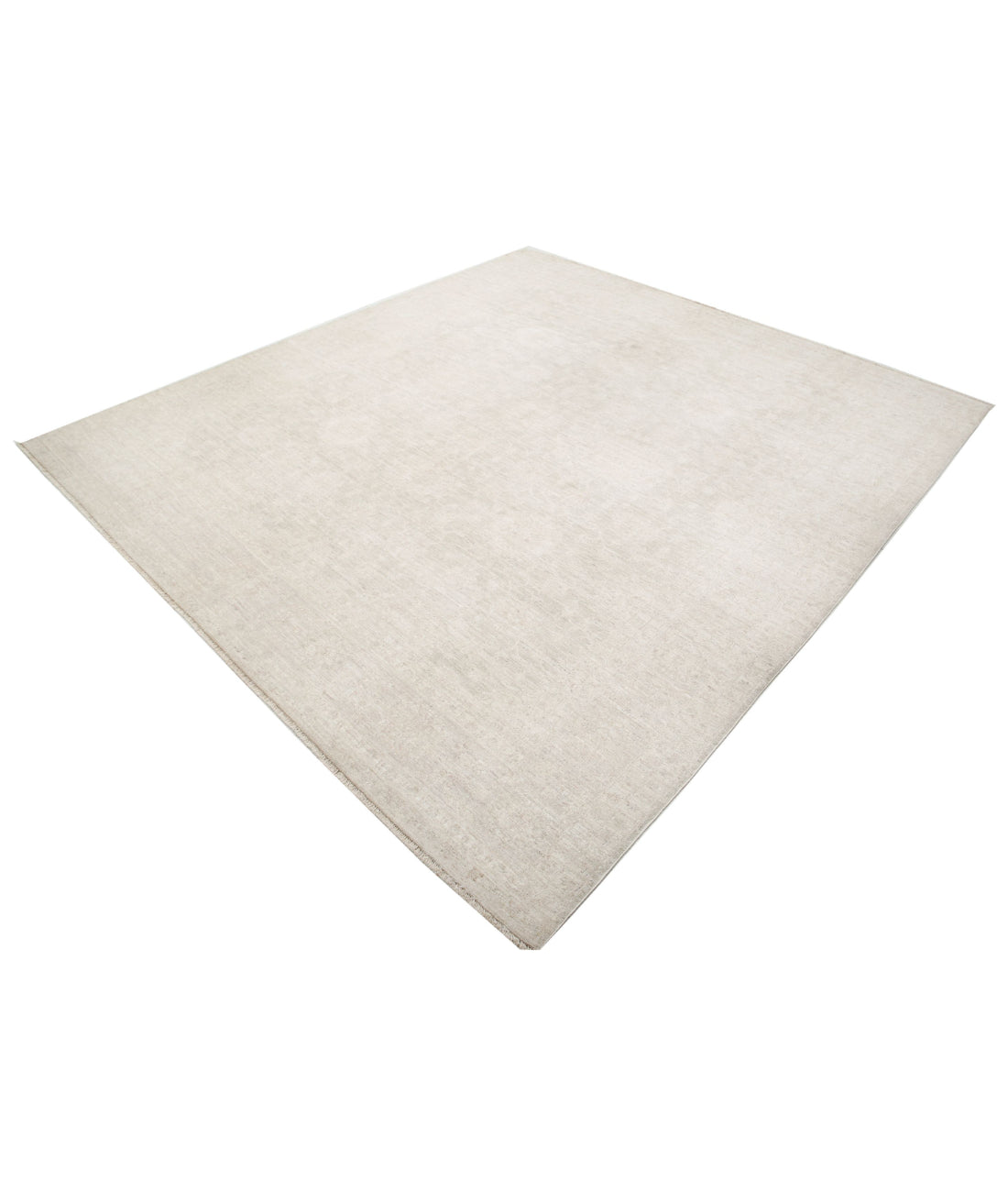 Serenity 7'11'' X 8'9'' Hand-Knotted Wool Rug 7'11'' x 8'9'' (238 X 263) / Grey / Ivory