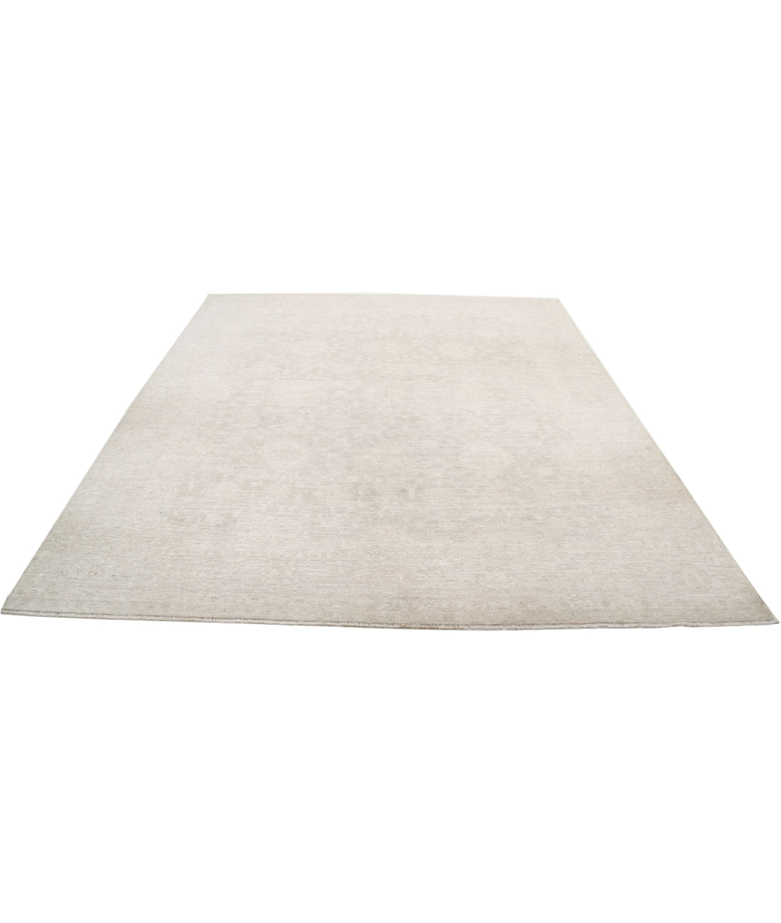 Serenity 7'11'' X 8'9'' Hand-Knotted Wool Rug 7'11'' x 8'9'' (238 X 263) / Grey / Ivory