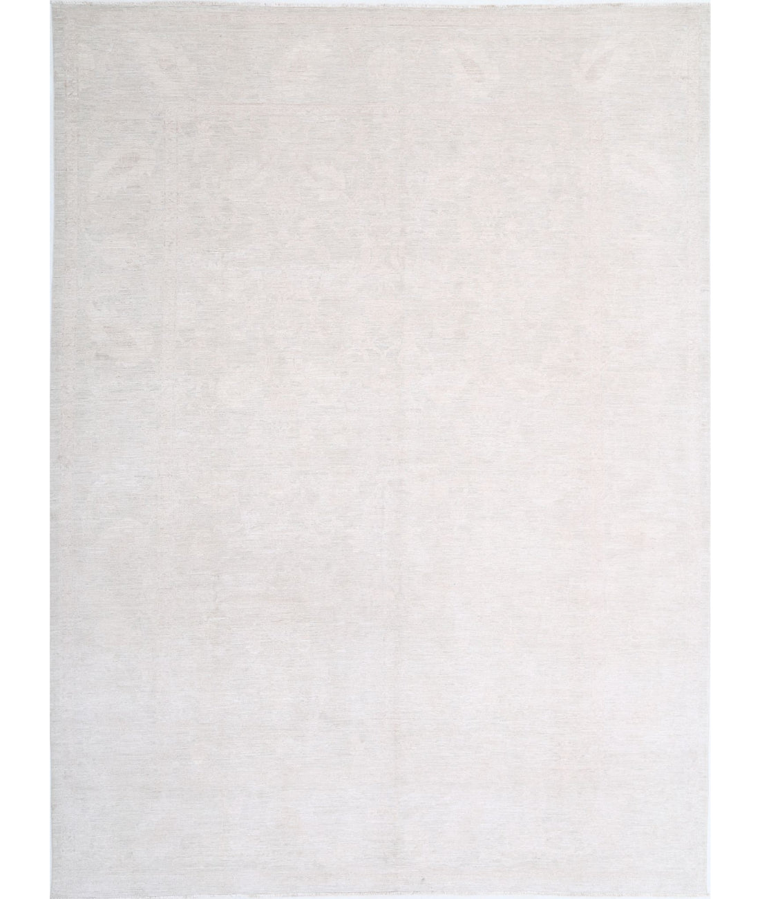 Serenity 9'1'' X 12'4'' Hand-Knotted Wool Rug 9'1'' x 12'4'' (273 X 370) / Ivory / Taupe