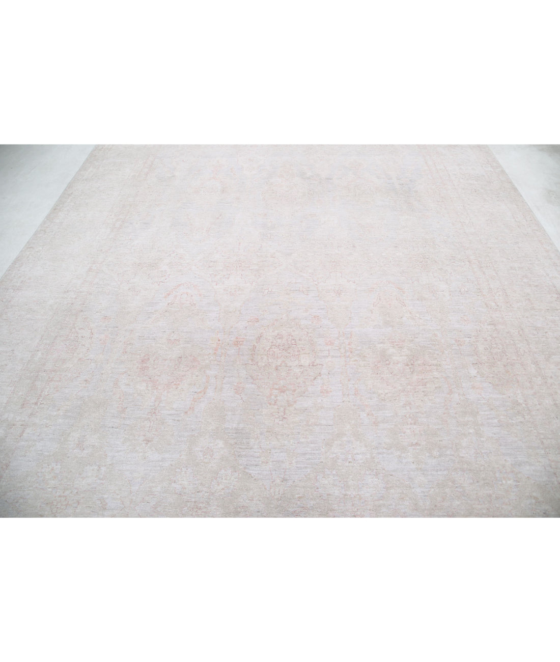 Serenity 8'9'' X 12'1'' Hand-Knotted Wool Rug 8'9'' x 12'1'' (263 X 363) / Blue / Ivory