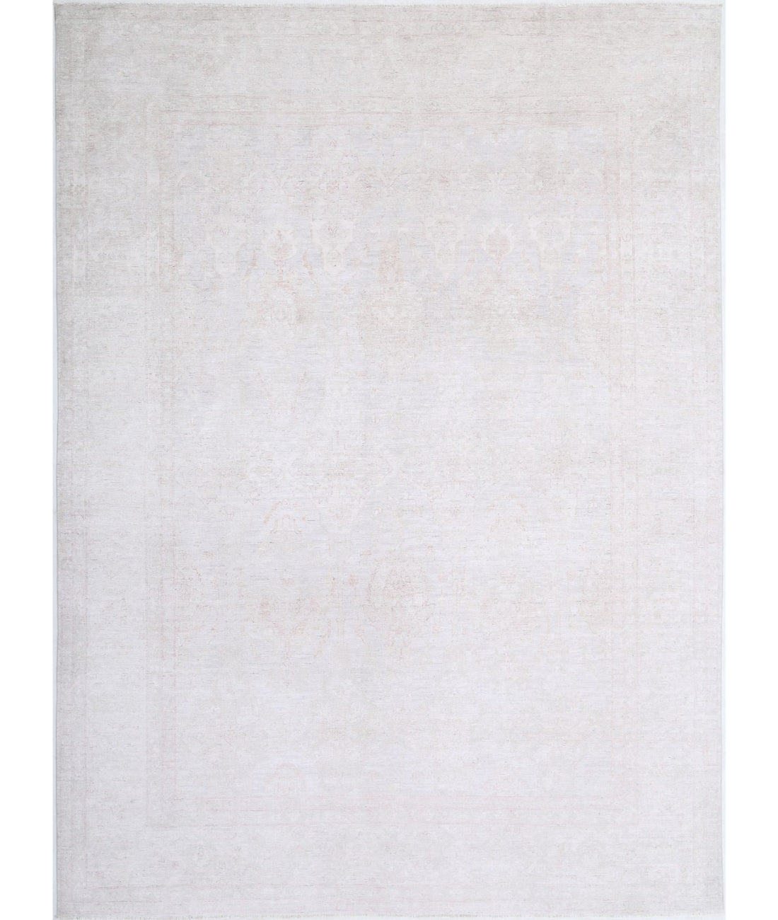 Serenity 8'9'' X 12'1'' Hand-Knotted Wool Rug 8'9'' x 12'1'' (263 X 363) / Blue / Ivory