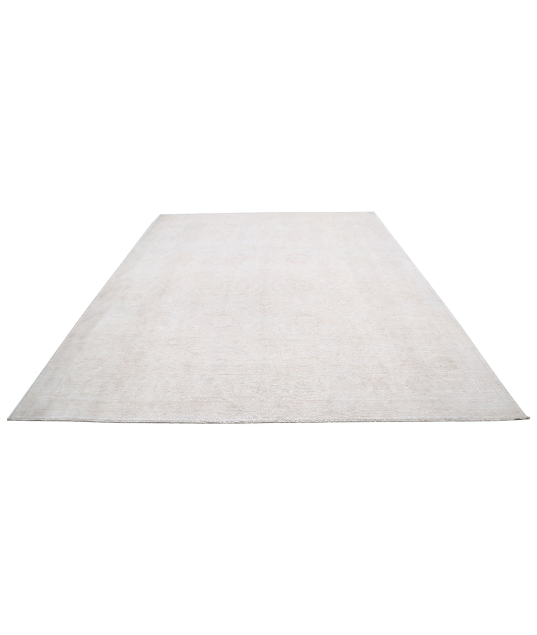 Serenity 9'0'' X 11'6'' Hand-Knotted Wool Rug 9'0'' x 11'6'' (270 X 345) / Ivory / Grey