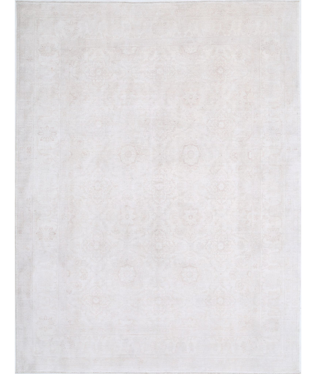 Serenity 9'0'' X 11'6'' Hand-Knotted Wool Rug 9'0'' x 11'6'' (270 X 345) / Ivory / Grey