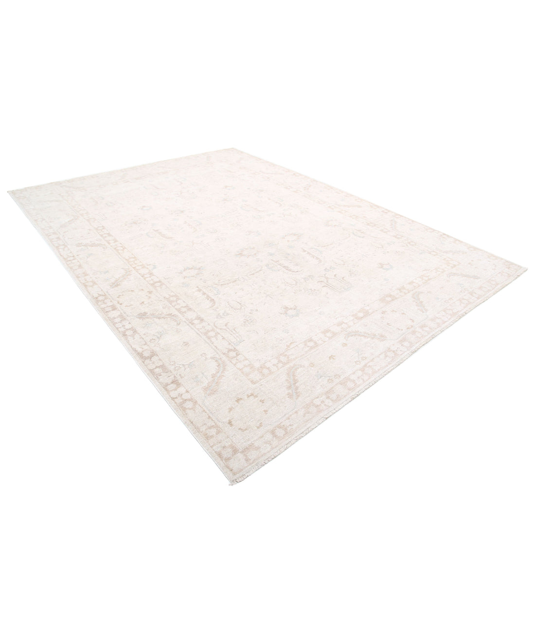 Serenity 8'7'' X 11'7'' Hand-Knotted Wool Rug 8'7'' x 11'7'' (258 X 348) / Ivory / Taupe