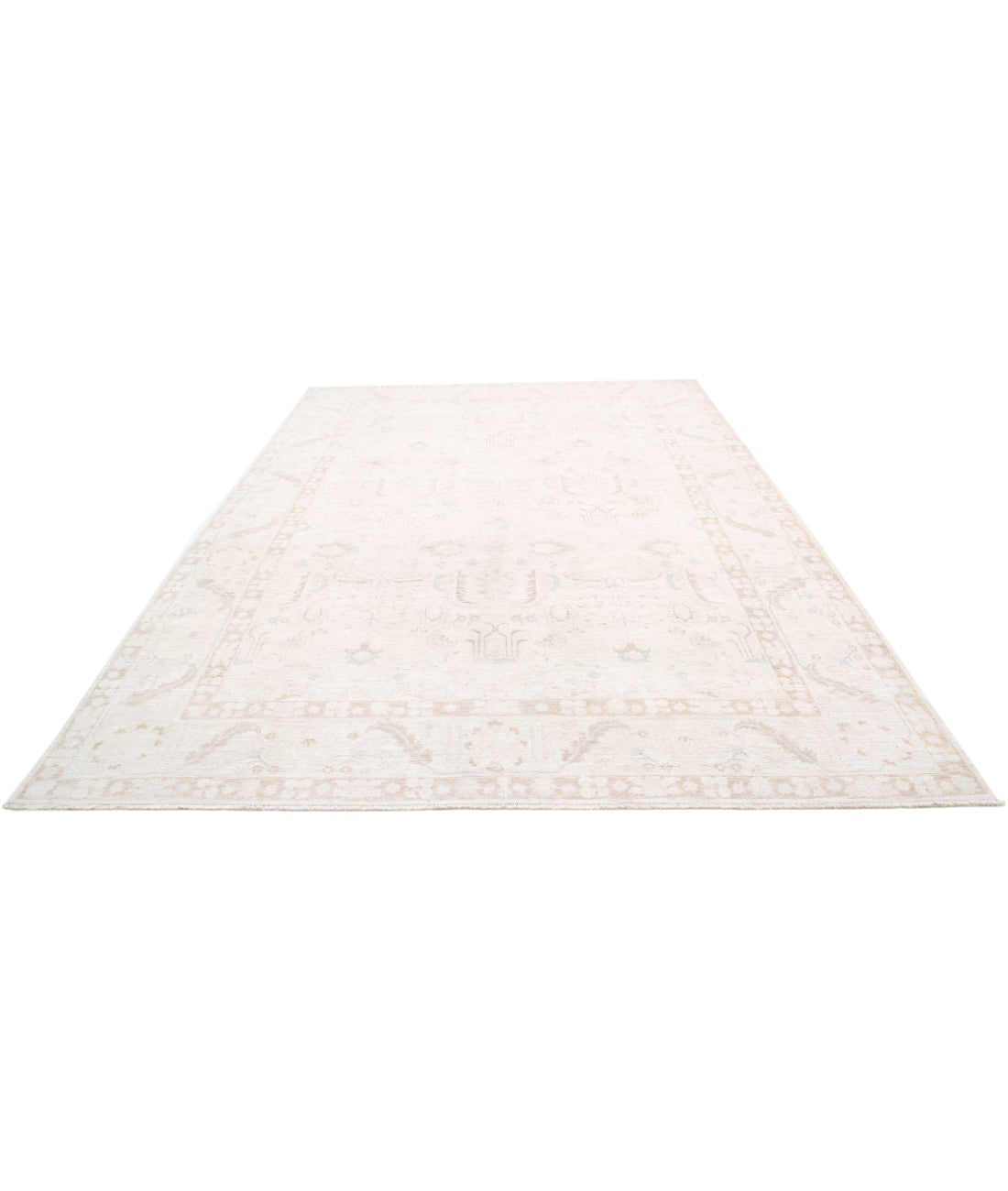 Serenity 8'7'' X 11'7'' Hand-Knotted Wool Rug 8'7'' x 11'7'' (258 X 348) / Ivory / Taupe