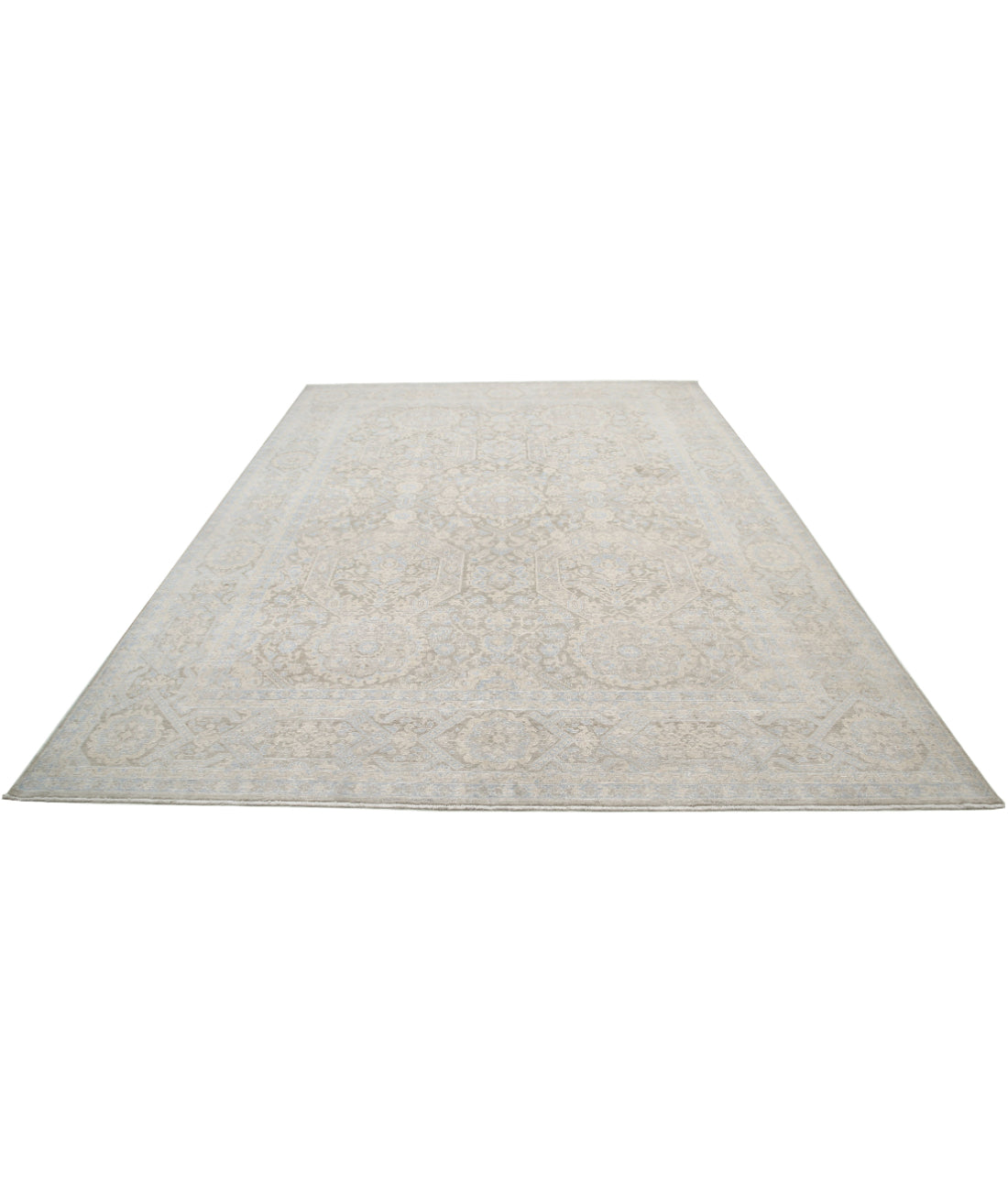 Serenity 8'9'' X 11'10'' Hand-Knotted Wool Rug 8'9'' x 11'10'' (263 X 355) / Taupe / Ivory