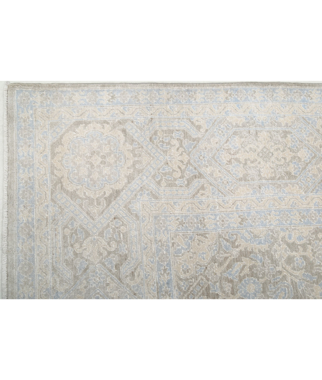 Serenity 8'9'' X 11'10'' Hand-Knotted Wool Rug 8'9'' x 11'10'' (263 X 355) / Taupe / Ivory