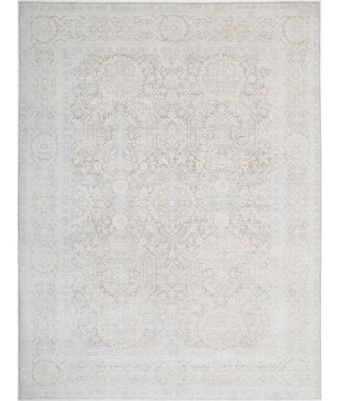 Serenity 8'9'' X 11'10'' Hand-Knotted Wool Rug 8'9'' x 11'10'' (263 X 355) / Taupe / Ivory