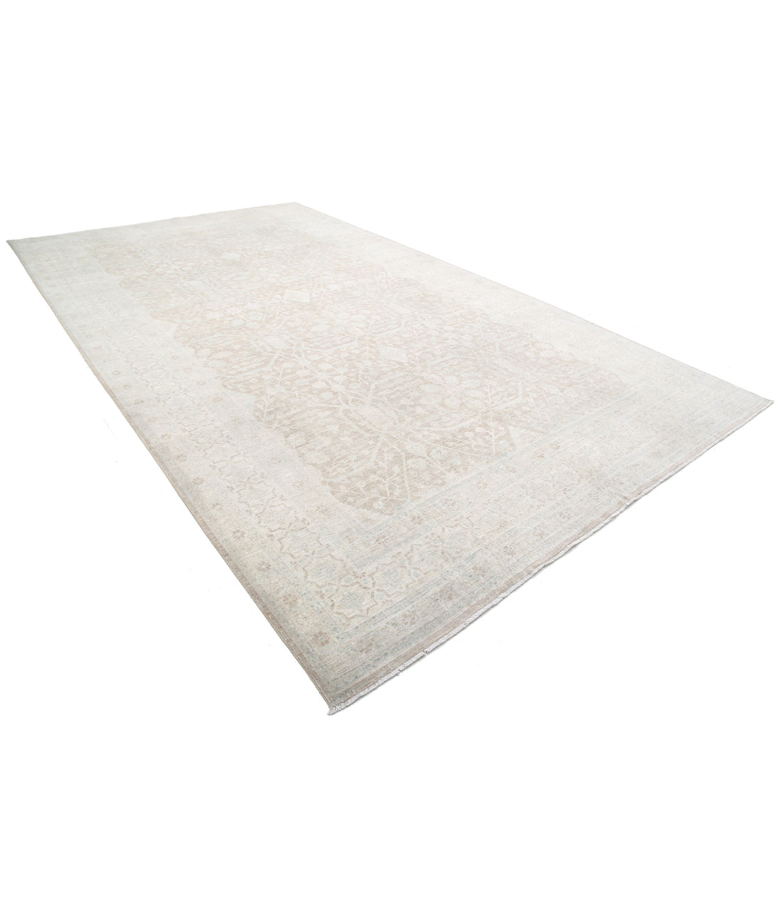 Serenity 8'9'' X 15'7'' Hand-Knotted Wool Rug 8'9'' x 15'7'' (263 X 468) / Ivory / Taupe