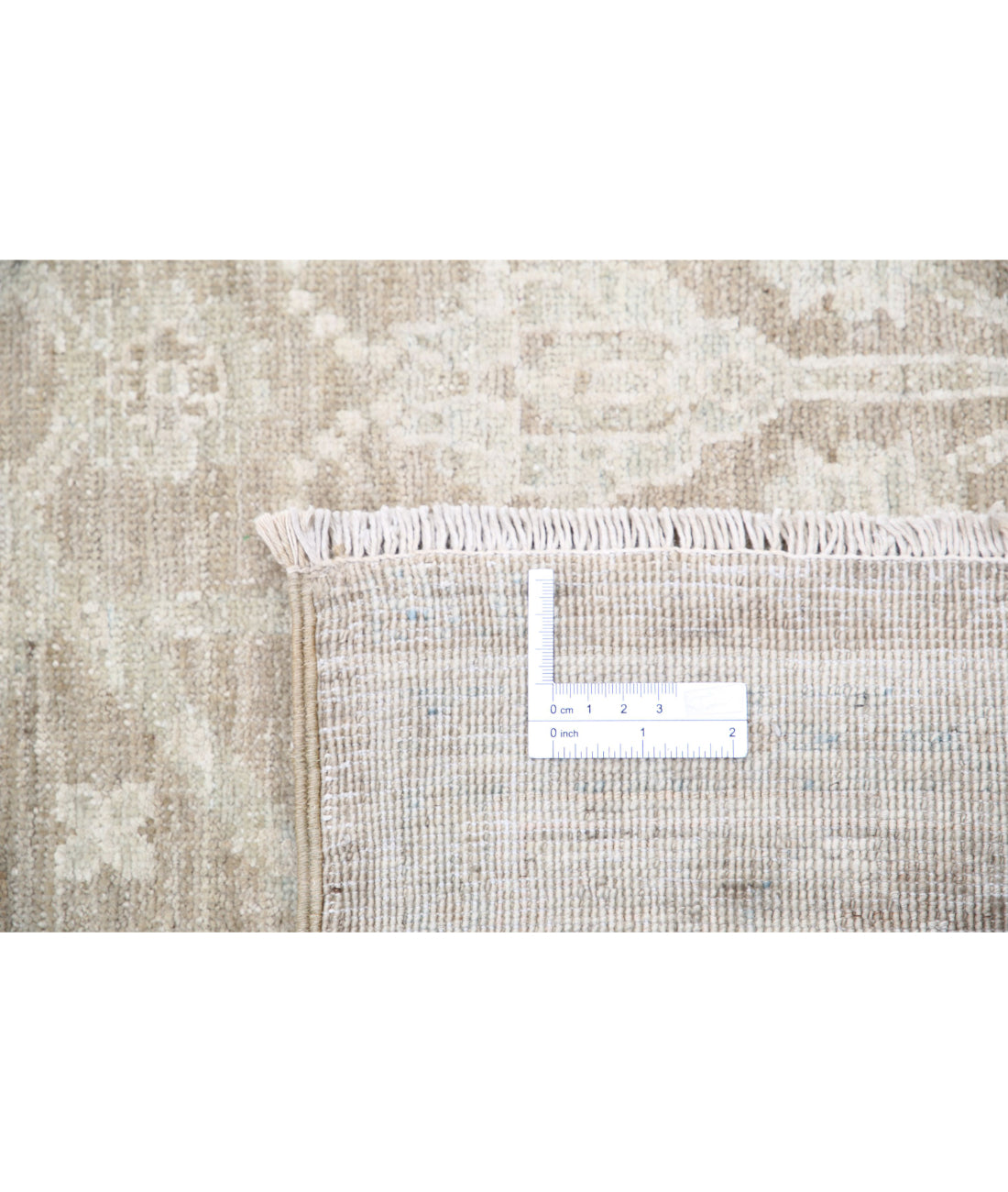 Serenity 8'9'' X 15'7'' Hand-Knotted Wool Rug 8'9'' x 15'7'' (263 X 468) / Ivory / Taupe