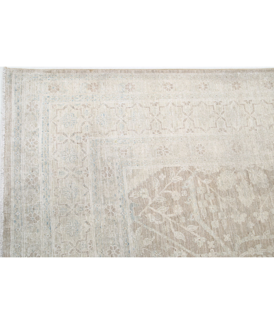 Serenity 8'9'' X 15'7'' Hand-Knotted Wool Rug 8'9'' x 15'7'' (263 X 468) / Ivory / Taupe