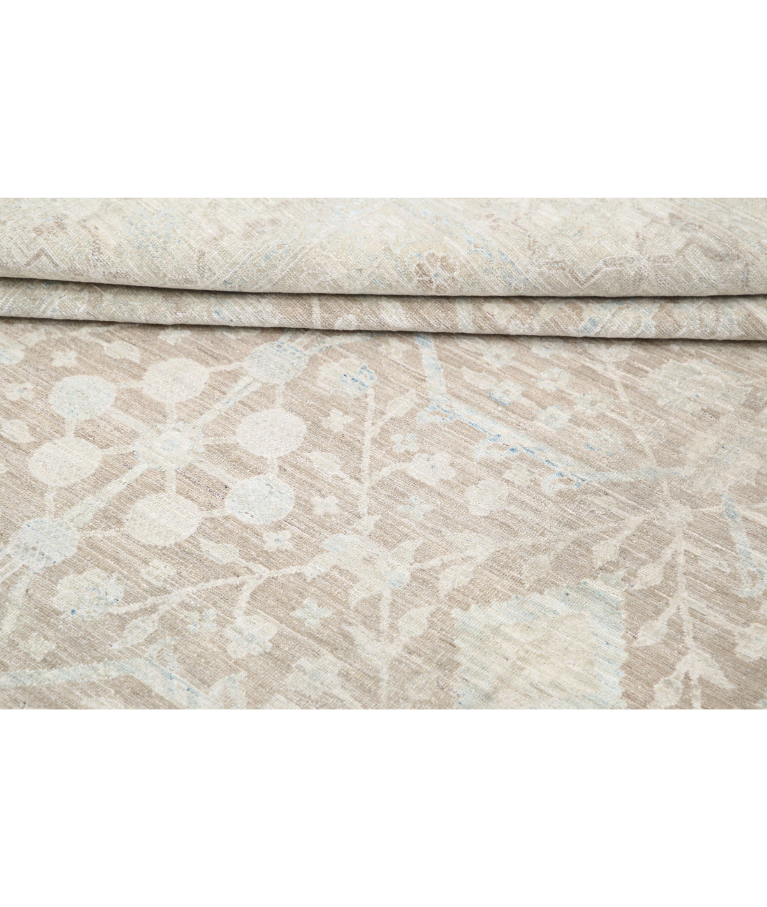 Serenity 8'9'' X 15'7'' Hand-Knotted Wool Rug 8'9'' x 15'7'' (263 X 468) / Ivory / Taupe