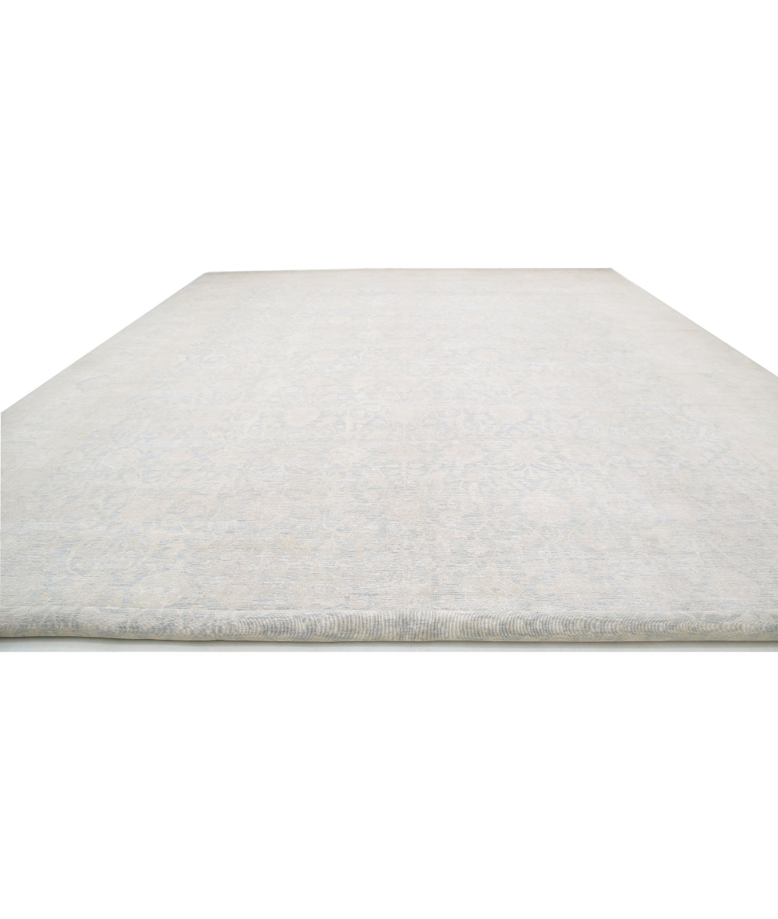 Serenity 17'10'' X 25'1'' Hand-Knotted Wool Rug 17'10'' x 25'1'' (535 X 753) / Blue / Ivory