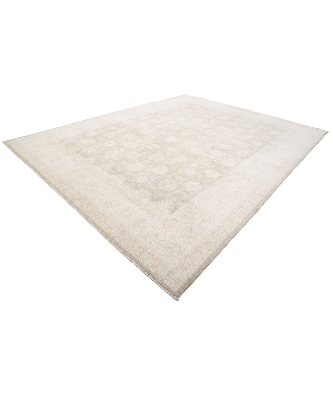 Serenity 11'8'' X 14'9'' Hand-Knotted Wool Rug 11'8'' x 14'9'' (350 X 443) / Brown / Ivory