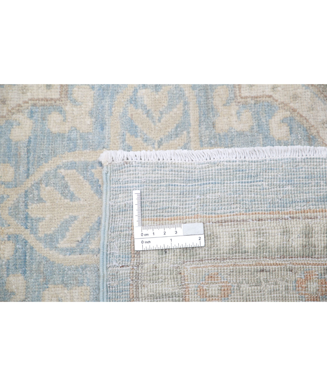 Serenity 8'9'' X 11'6'' Hand-Knotted Wool Rug 8'9'' x 11'6'' (263 X 345) / Blue / Ivory