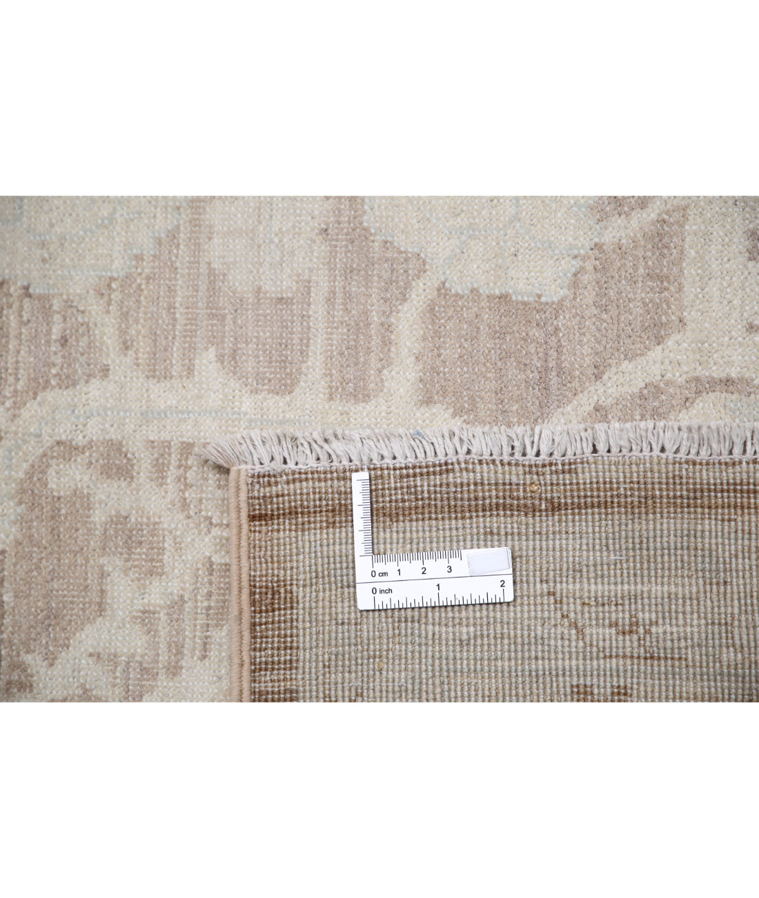 Serenity 8'10'' X 11'9'' Hand-Knotted Wool Rug 8'10'' x 11'9'' (265 X 353) / Brown / Ivory