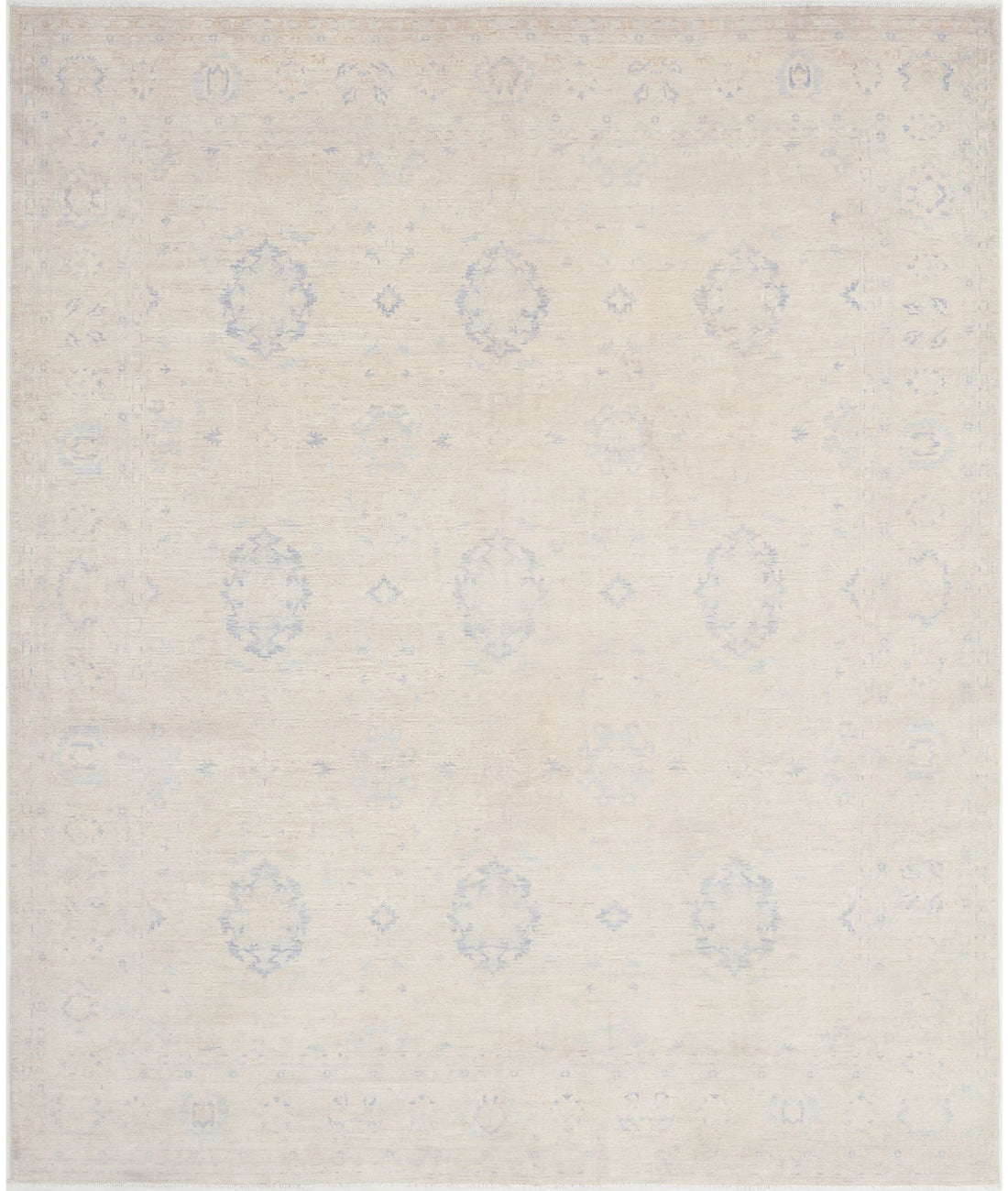 Serenity 8'1'' X 9'8'' Hand-Knotted Wool Rug 8'1'' x 9'8'' (243 X 290) / Ivory / Ivory