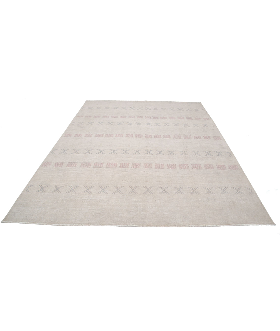 Serenity 7'11'' X 10'1'' Hand-Knotted Wool Rug 7'11'' x 10'1'' (238 X 303) / Ivory / Ivory