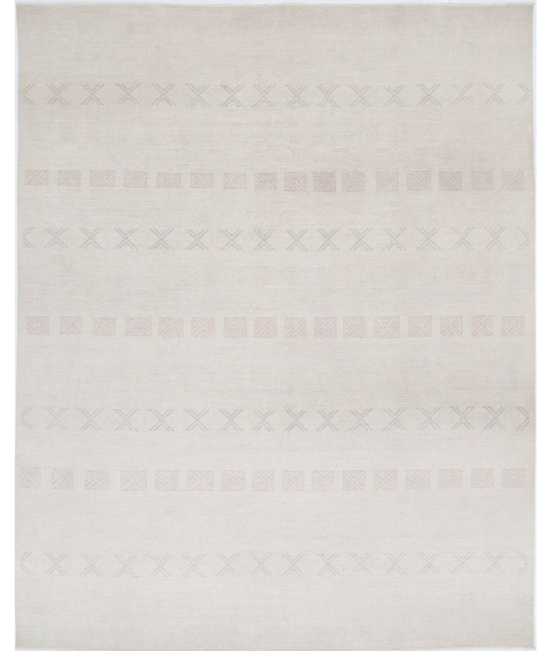 Serenity 7'11'' X 10'1'' Hand-Knotted Wool Rug 7'11'' x 10'1'' (238 X 303) / Ivory / Ivory