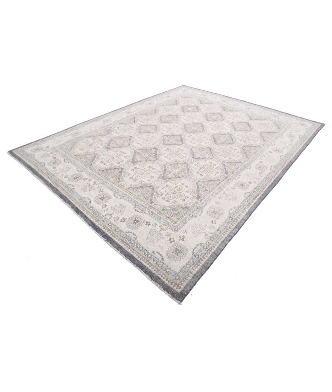 Serenity 8'3'' X 10'4'' Hand-Knotted Wool Rug 8'3'' x 10'4'' (248 X 310) / Grey / Ivory