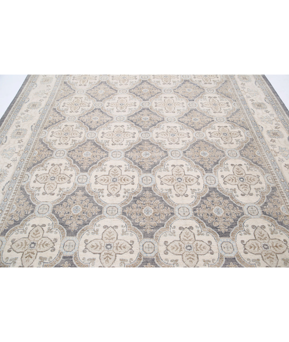 Serenity 8'3'' X 10'4'' Hand-Knotted Wool Rug 8'3'' x 10'4'' (248 X 310) / Grey / Ivory