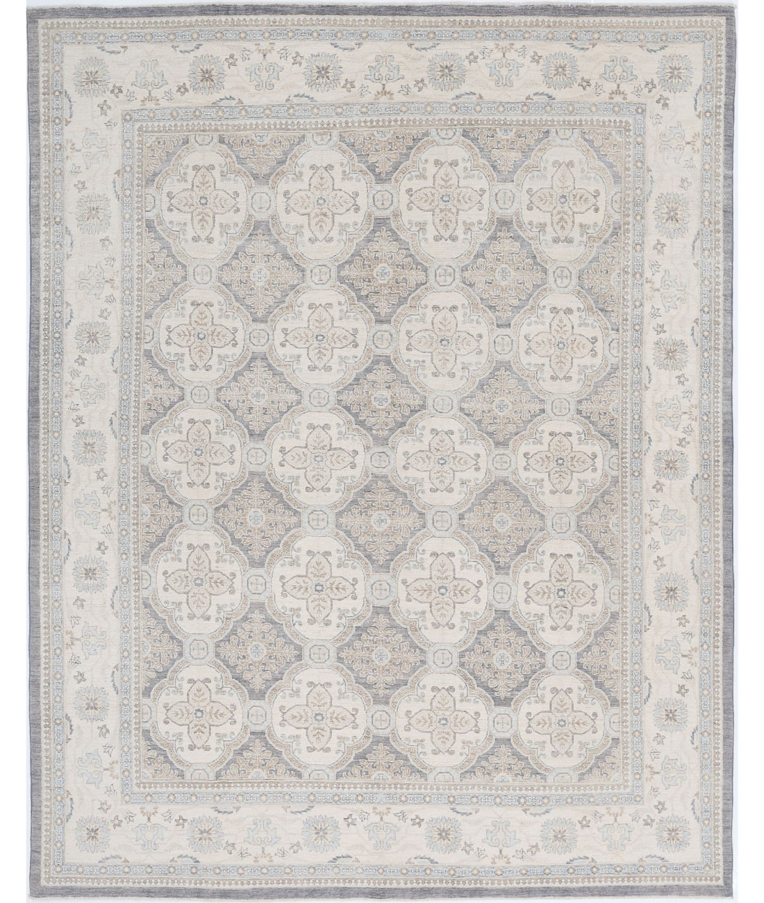 Serenity 8'3'' X 10'4'' Hand-Knotted Wool Rug 8'3'' x 10'4'' (248 X 310) / Grey / Ivory