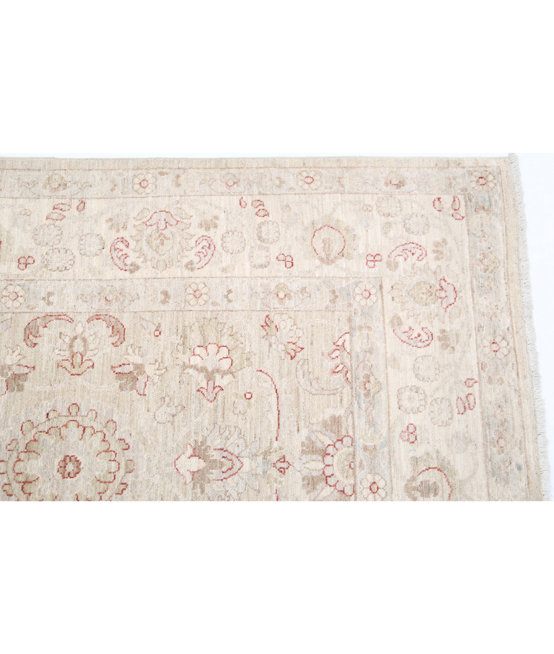 Serenity 5'11'' X 8'3'' Hand-Knotted Wool Rug 5'11'' x 8'3'' (178 X 248) / Grey / Ivory