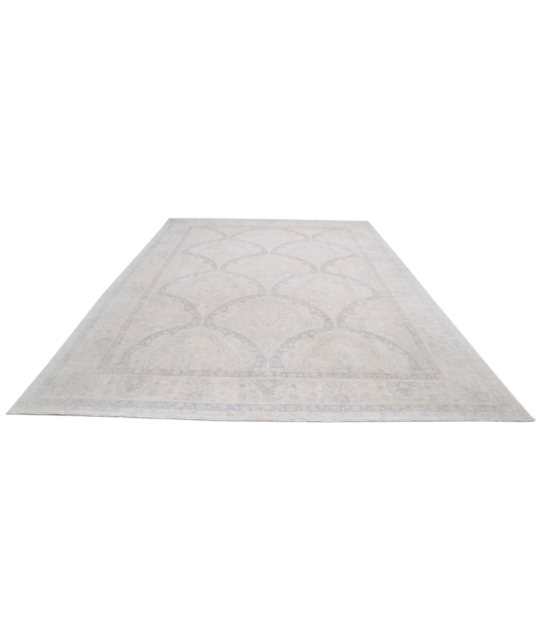 Serenity 9'9'' X 13'8'' Hand-Knotted Wool Rug 9'9'' x 13'8'' (293 X 410) / Ivory / Ivory