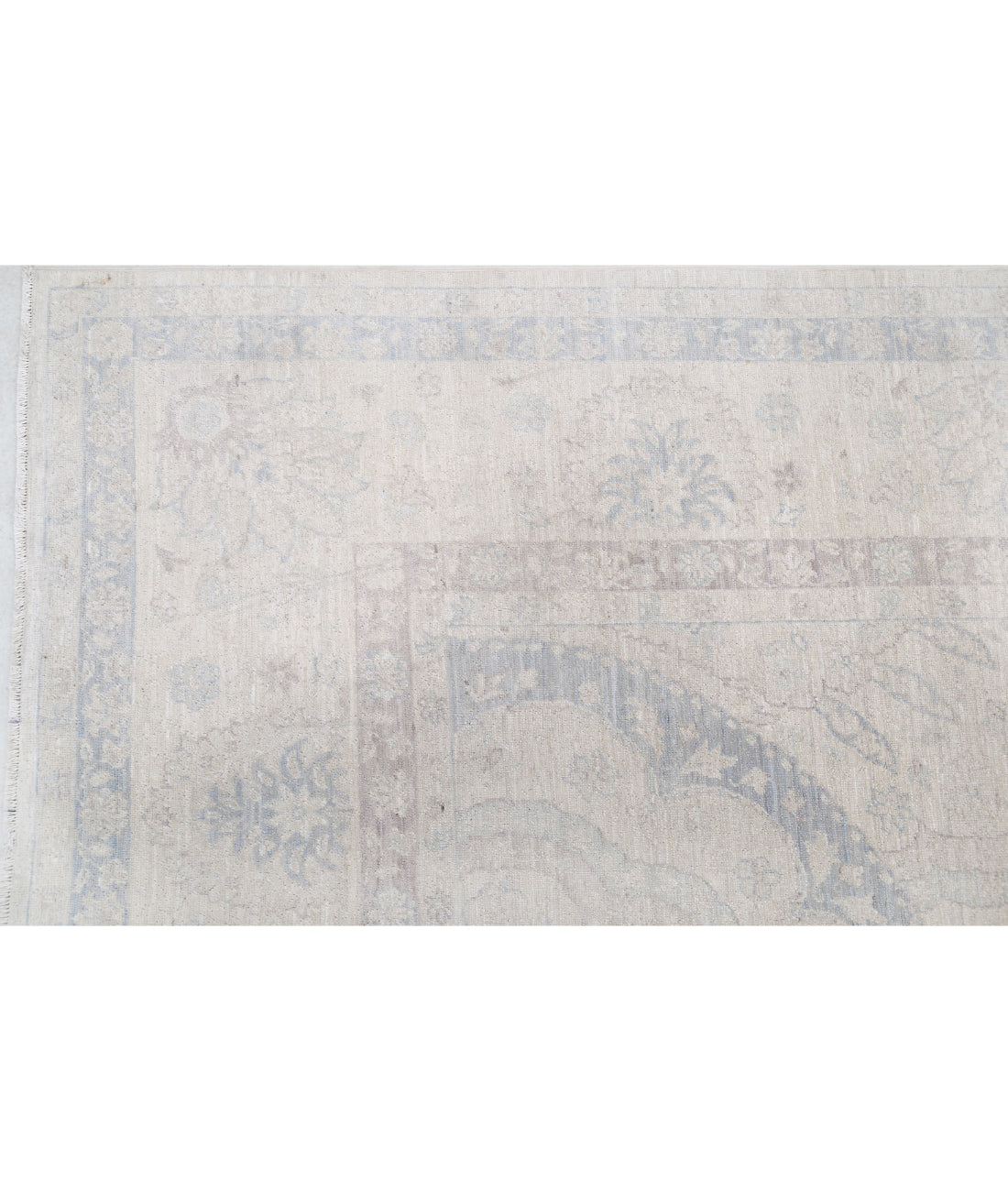 Serenity 9'9'' X 13'8'' Hand-Knotted Wool Rug 9'9'' x 13'8'' (293 X 410) / Ivory / Ivory