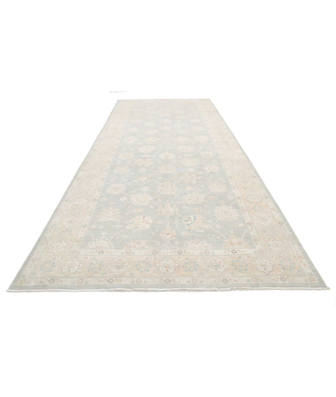 Serenity 6'5'' X 15'10'' Hand-Knotted Wool Rug 6'5'' x 15'10'' (193 X 475) / Grey / Taupe