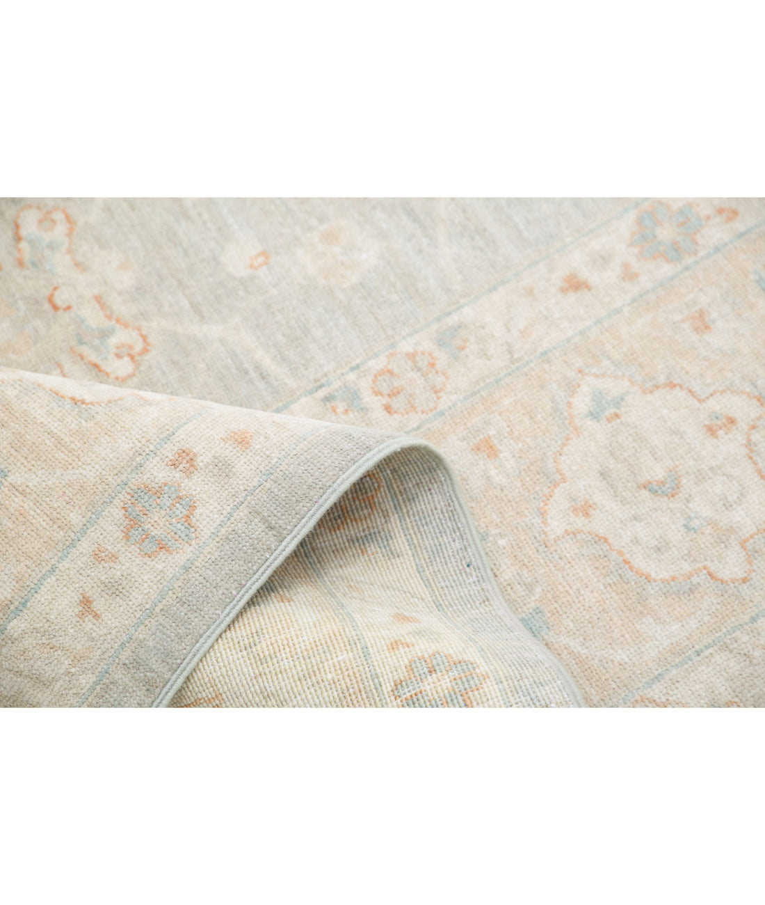 Serenity 6'5'' X 15'10'' Hand-Knotted Wool Rug 6'5'' x 15'10'' (193 X 475) / Grey / Taupe