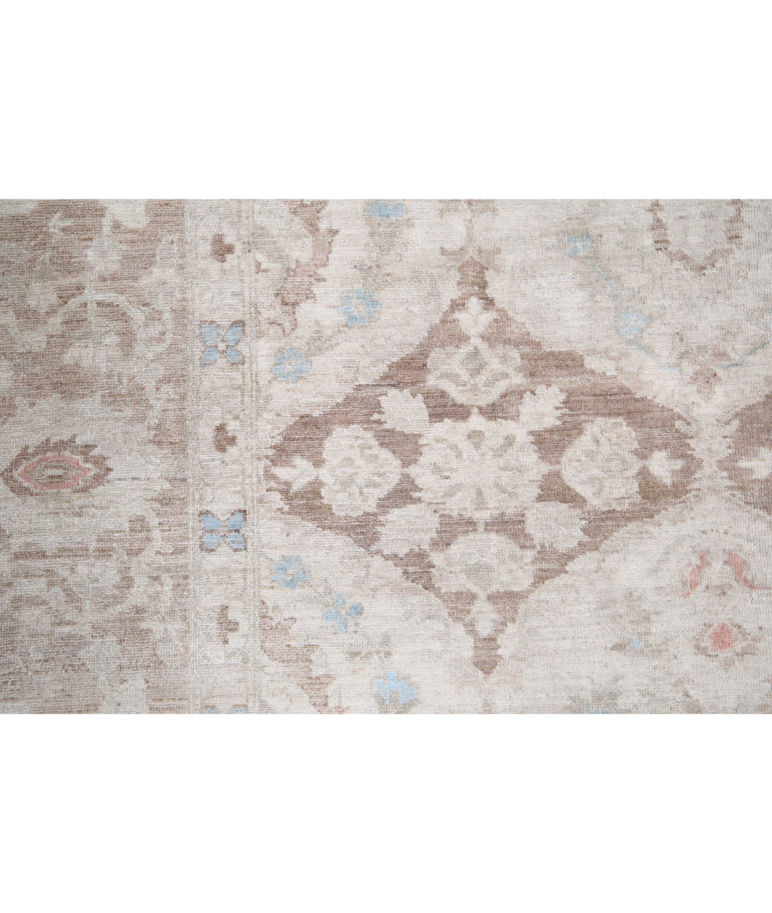 Serenity 8'0'' X 9'1'' Hand-Knotted Wool Rug 8'0'' x 9'1'' (240 X 273) / Brown / Ivory