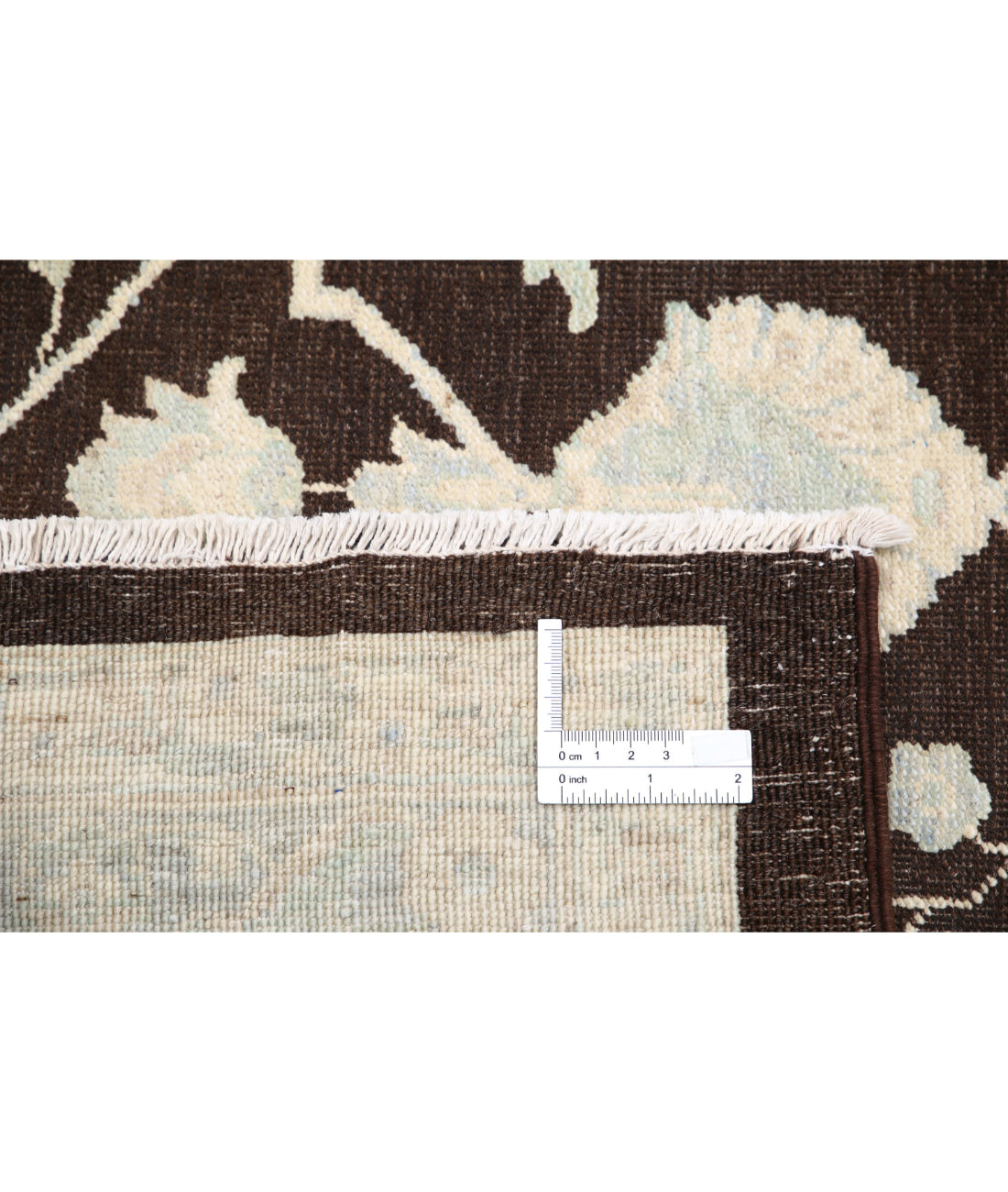 Serenity 8'10'' X 11'6'' Hand-Knotted Wool Rug 8'10'' x 11'6'' (265 X 345) / Brown / Blue