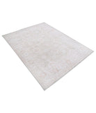 Serenity 4'10'' X 6'3'' Hand-Knotted Wool Rug 4'10'' x 6'3'' (145 X 188) / Green / Ivory