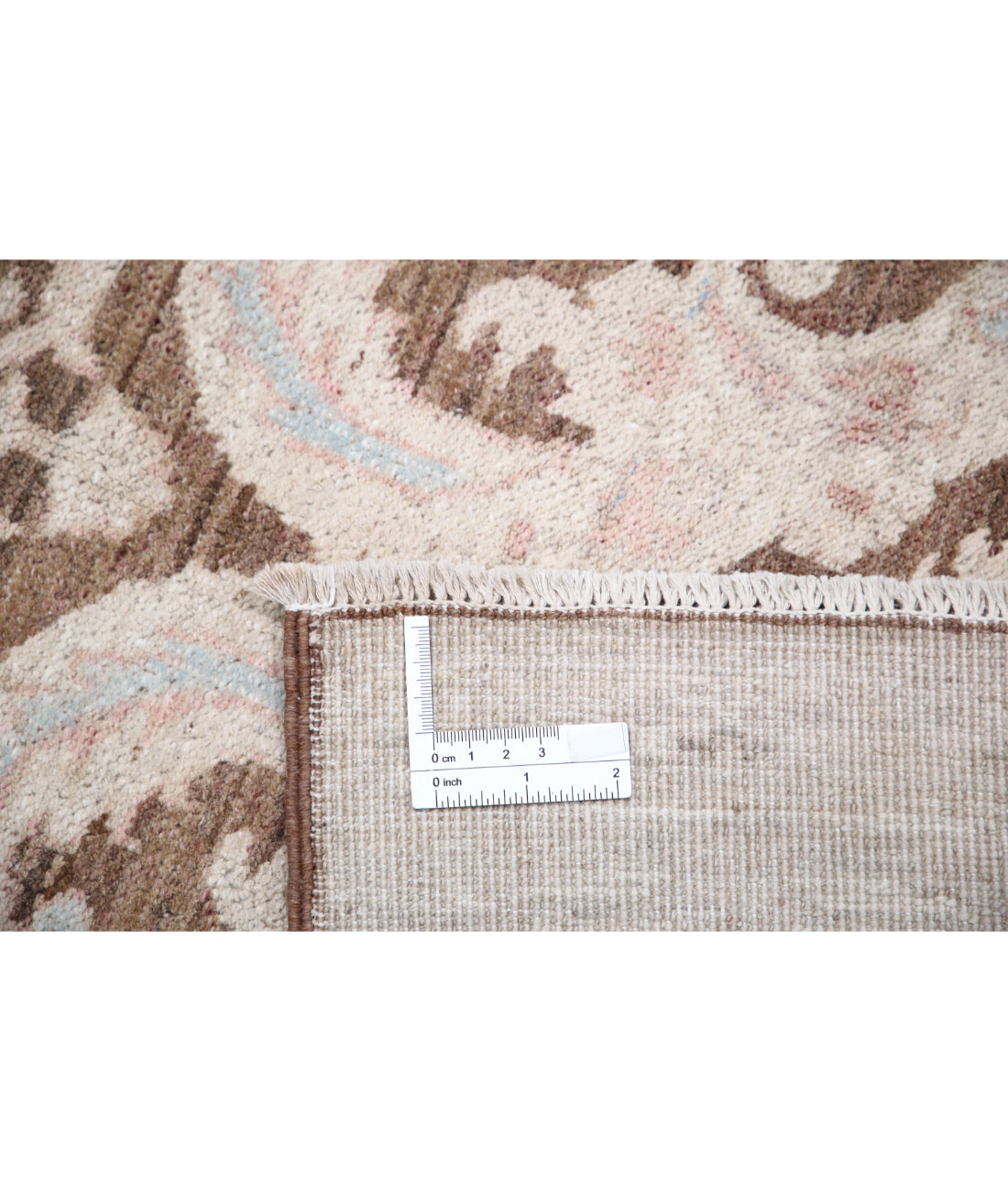 Serenity 4'9'' X 10'9'' Hand-Knotted Wool Rug 4'9'' x 10'9'' (143 X 323) / Brown / Ivory