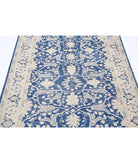 Serenity 4'3'' X 9'11'' Hand-Knotted Wool Rug 4'3'' x 9'11'' (128 X 298) / Blue / Ivory