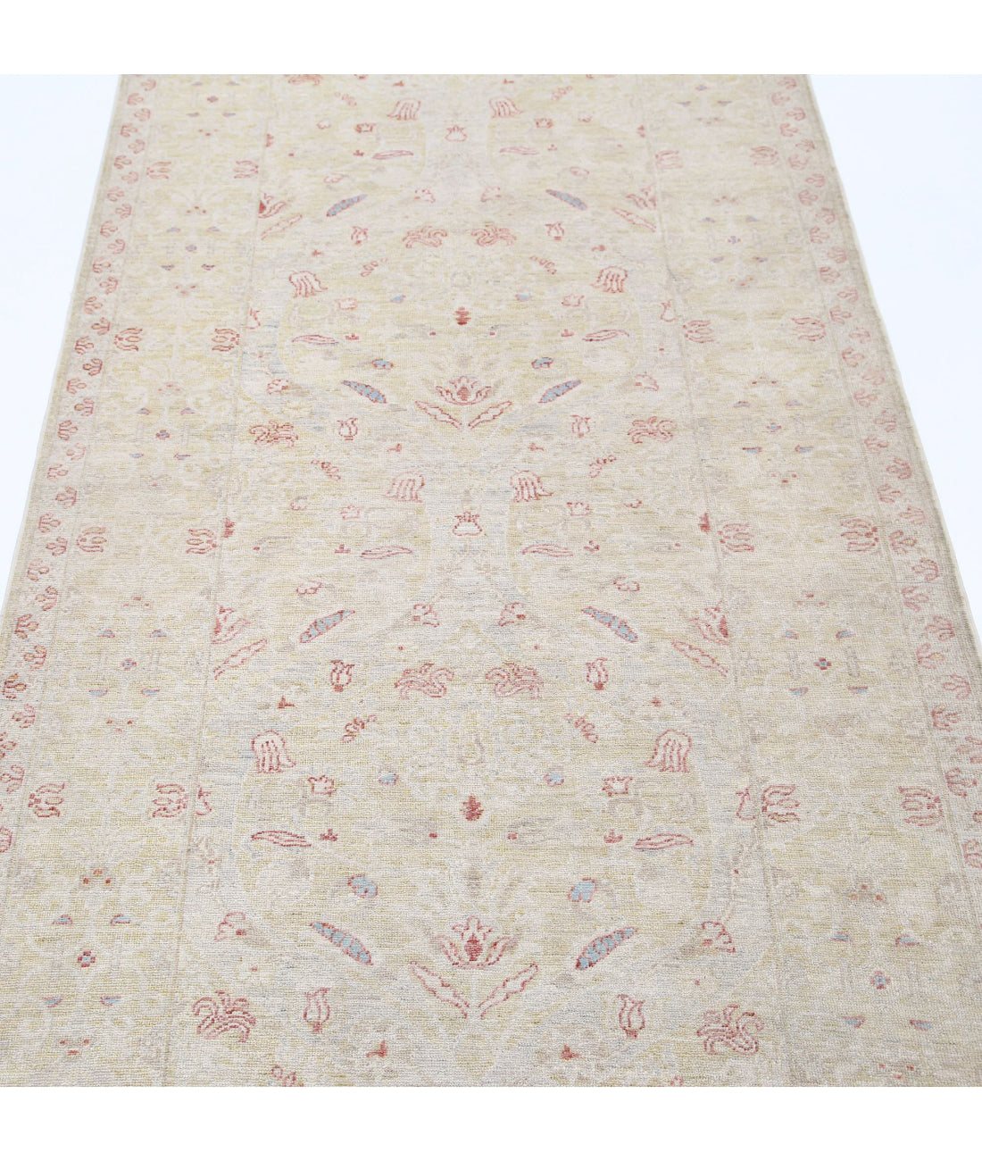 Serenity 3'5'' X 10'6'' Hand-Knotted Wool Rug 3'5'' x 10'6'' (103 X 315) / Ivory / Ivory